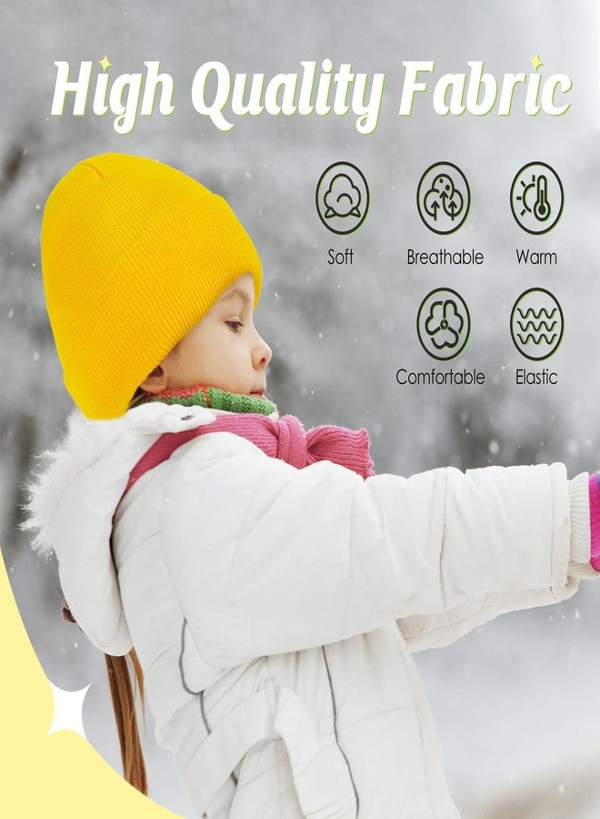 Zando Warm Toddler Beanie - Soft Knit Baby Hats for Boys & Girls, Cute Winter Hats in Black - Image 4